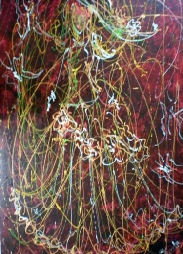 Painting titled "Abstract 3" by Shweta Tiwary, Original Artwork, Oil