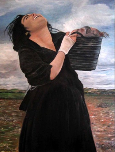 Pintura titulada "Recolectora" por Shylai, Obra de arte original