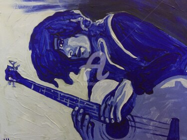 Картина под названием "Musician" - Yuliia Shyshkina, Подлинное произведение искусства, Акрил