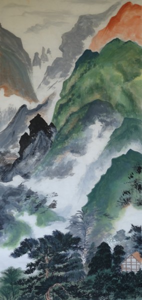 Drawing titled "Landscape" by Sy Chan, Original Artwork, Other
