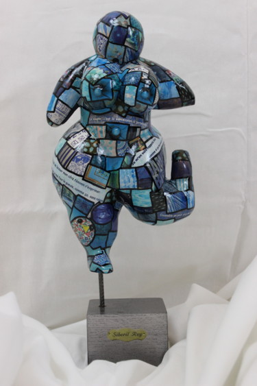 Sculpture titled "Awoulab'art la Blag…" by Siberil Rey, Original Artwork, Paper