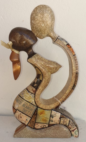 Sculpture titled "Mixed 4" by Siberil Rey, Original Artwork, Wood