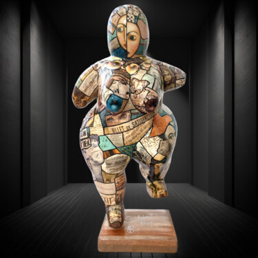 Escultura titulada "ORIGINE" por Siberil Rey, Obra de arte original, Madera