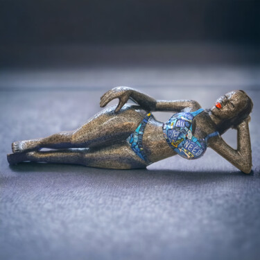Escultura titulada "Sirine 1" por Siberil Rey, Obra de arte original, Madera