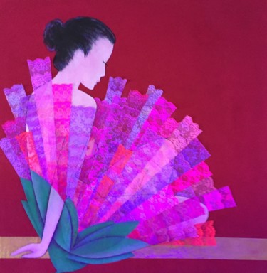 "China girl" başlıklı Kolaj Sibilla Bjarnason tarafından, Orijinal sanat, Kolaj