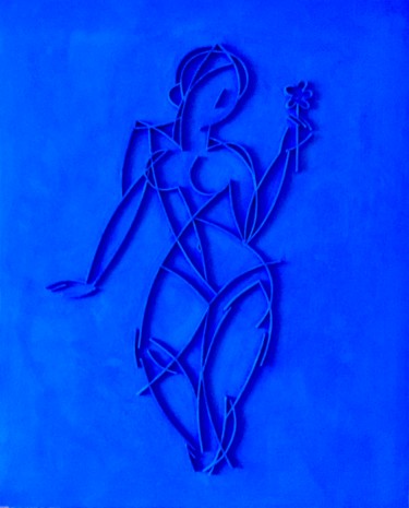 Colagens intitulada "Matisse revisited" por Sibilla Bjarnason, Obras de arte originais, Colagens Montado em Armação em madei…