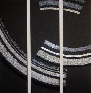 Κολάζ με τίτλο "Black rainbow" από Sibilla Bjarnason, Αυθεντικά έργα τέχνης, Κολάζ