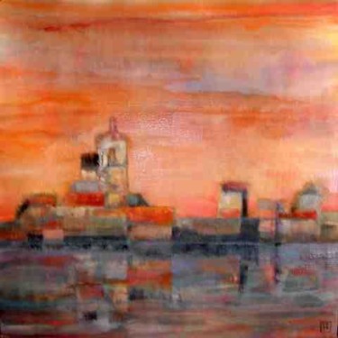 Painting titled "St Tropez" by Sibilla Bjarnason, Original Artwork