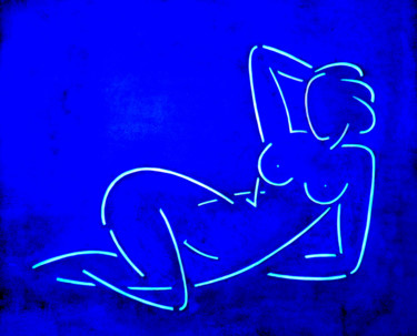 Κολάζ με τίτλο "D'aprés Matisse 1" από Sibilla Bjarnason, Αυθεντικά έργα τέχνης, Άλλος Τοποθετήθηκε στο Plexiglass
