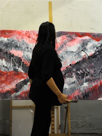 Painting titled "201030mei_EXPo_smaa…" by Si Bollé, Original Artwork