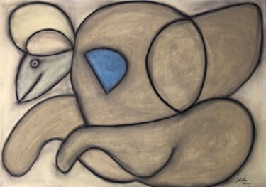 Dessin intitulée "Vernaculaire" par Sidelma Castro, Œuvre d'art originale, Pastel