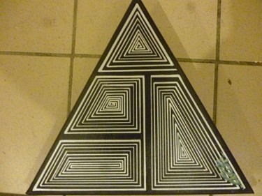 Peinture intitulée "triangle1" par Sider Winkelkötter, Œuvre d'art originale, Huile