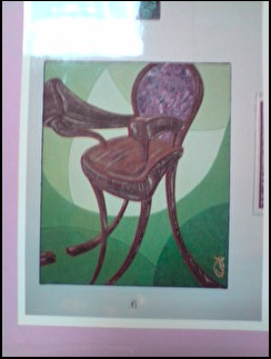 Peinture intitulée "la chaise" par Sider Winkelkötter, Œuvre d'art originale, Huile