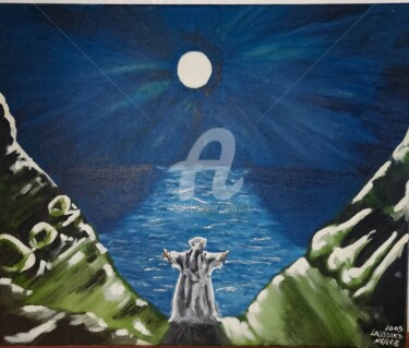 Pittura intitolato "SALAM" da Lassoued, Opera d'arte originale, Olio