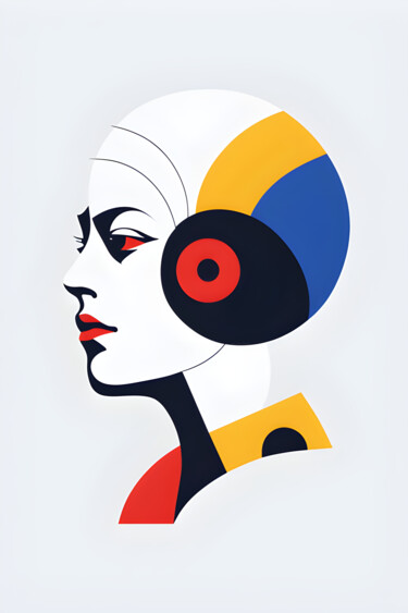 Digitale Kunst getiteld "Woman" door Sid, Origineel Kunstwerk, AI gegenereerde afbeelding