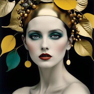 Digitale Kunst mit dem Titel "Glamour 2.0" von Sid, Original-Kunstwerk, KI-generiertes Bild