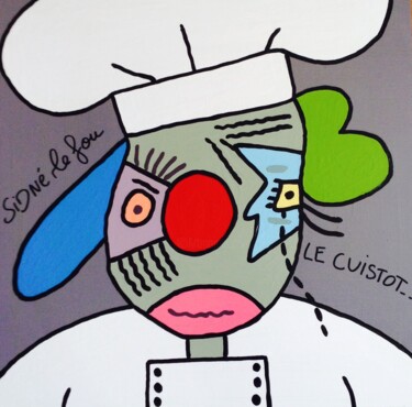 Peinture intitulée "LE CUISTOT" par Sidné Le Fou, Œuvre d'art originale, Acrylique