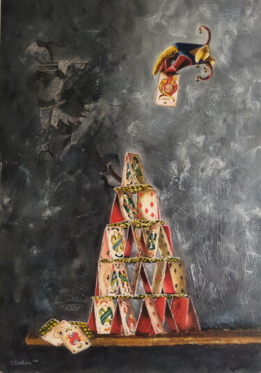 Schilderij getiteld "Series "Fortune". F…" door Tatiana Siedlova, Origineel Kunstwerk, Olie