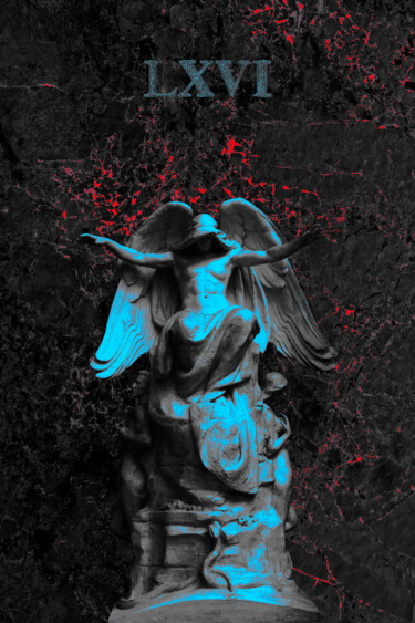 印花与版画 标题为“The Angel of Submis…” 由Siegfried Säuberlich, 原创艺术品, 模拟打印 安装在木板上