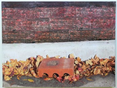 Painting titled "The brick" by Siewhar Teo, Original Artwork