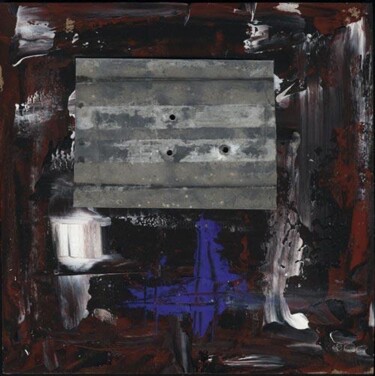 Painting titled "metal II" by Siff Skovenborg, Original Artwork