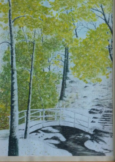 Peinture intitulée "Fall - Winter - 3" par Sieglinde (Siggy) Margarete Schitter, Œuvre d'art originale, Aquarelle