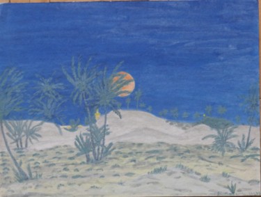Картина под названием "Tunisia - 2" - Sieglinde (Siggy) Margarete Schitter, Подлинное произведение искусства, Акварель