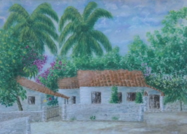 Painting titled "Puerto Escondido" by Sieglinde (Siggy) Margarete Schitter, Original Artwork, Watercolor