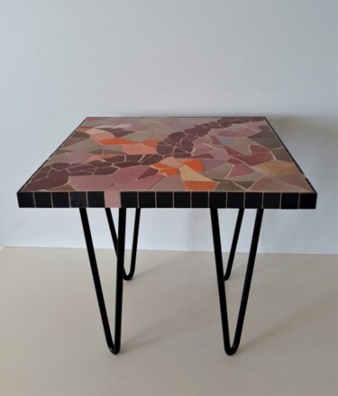 Design titled "Table basse en émau…" by Signature Mosaique ®, Original Artwork, Furniture