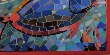 Skulptur mit dem Titel "Espérance 1" von Signature Mosaique ®, Original-Kunstwerk, Mosaik