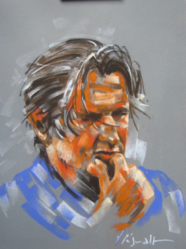 Peinture intitulée "Portrait Olivier De…" par Yannick Sigwalt, Œuvre d'art originale, Pastel
