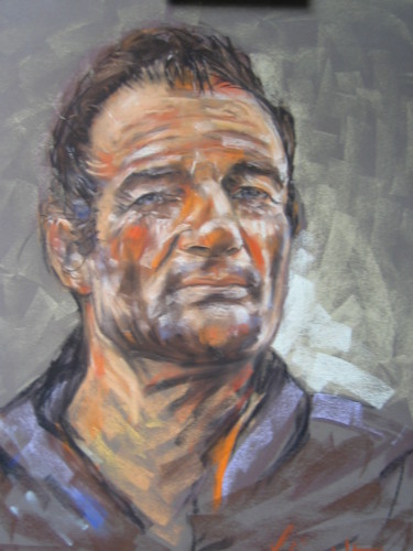 Pintura titulada "Portrait Eric Tabar…" por Yannick Sigwalt, Obra de arte original, Pastel