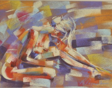 Pittura intitolato "Danseuse" da Yannick Sigwalt, Opera d'arte originale, Pastello