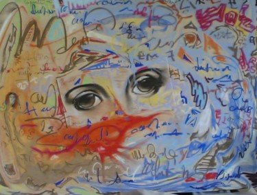 Peinture intitulée "George Sand" par Yannick Sigwalt, Œuvre d'art originale, Pastel