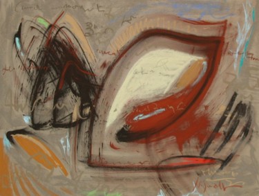 Painting titled "Coquillage" by Yannick Sigwalt, Original Artwork, Pastel