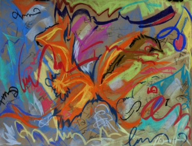 Peinture intitulée "Ecureuil" par Yannick Sigwalt, Œuvre d'art originale, Pastel