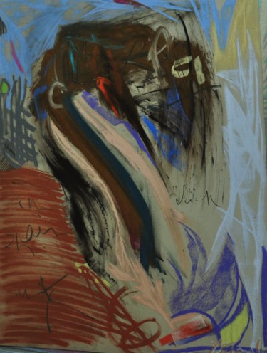 Peinture intitulée "virage1152" par Yannick Sigwalt, Œuvre d'art originale, Pastel