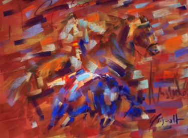 Painting titled "Picador" by Yannick Sigwalt, Original Artwork, Pastel