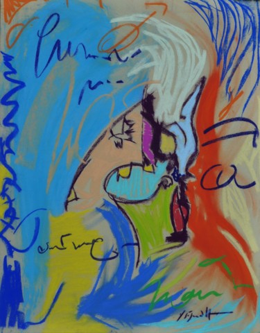 Painting titled "alf" by Yannick Sigwalt, Original Artwork, Pastel