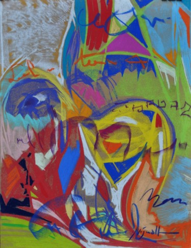 Painting titled "zoom" by Yannick Sigwalt, Original Artwork, Pastel