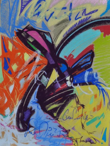 Painting titled "Y" by Yannick Sigwalt, Original Artwork, Pastel