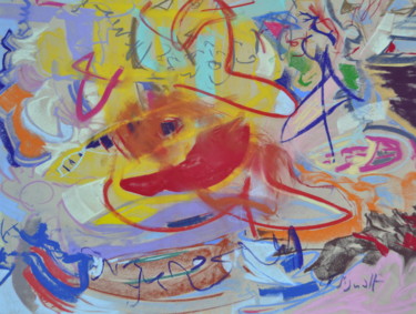 Peinture intitulée "INDOOR TRAILS" par Yannick Sigwalt, Œuvre d'art originale, Pastel