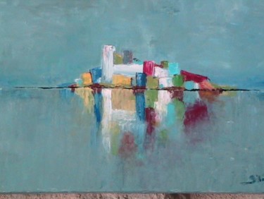 Картина под названием "reflet du sud" - Siham Khammassi, Подлинное произведение искусства