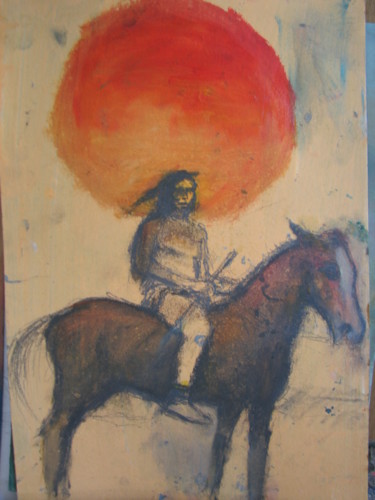 Ζωγραφική με τίτλο ""Gypsy Indian"!!" από Singer, Αυθεντικά έργα τέχνης