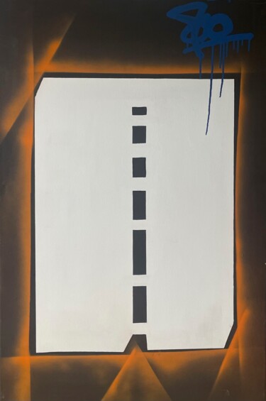 Ζωγραφική με τίτλο "Untilted.02" από Siko.Paint, Αυθεντικά έργα τέχνης, Ακρυλικό Τοποθετήθηκε στο Ξύλινο φορείο σκελετό