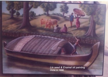 Digital Arts titled "Oil-Acrylic Paintin…" by Mr T Silappathikaram, Original Artwork