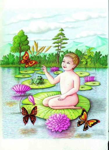 Digital Arts titled "Baby floating[Sold]" by Mr T Silappathikaram, Original Artwork