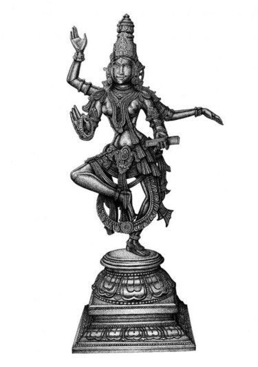 Digital Arts titled "Goddess Statue[Sold]" by Mr T Silappathikaram, Original Artwork