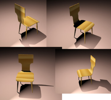 Digital Arts titled "3d Chair_1" by Mr T Silappathikaram, Original Artwork