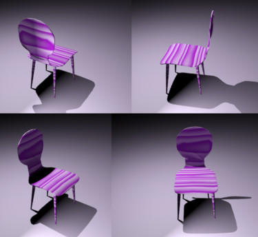Digital Arts titled "3d Chair_2" by Mr T Silappathikaram, Original Artwork